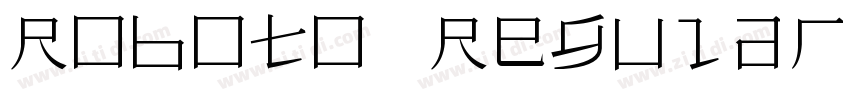 Roboto Regular 常规字体转换